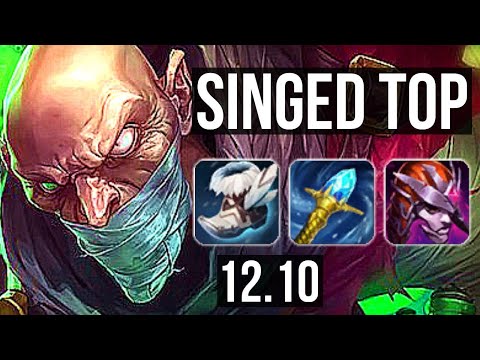 SINGED vs DARIUS (TOP) | Rank 1 Singed, Rank 5, 3.3M mastery, 1000+ games | EUW Challenger | 12.10