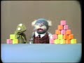 Classic Sesame Street Professor Hastings Lecture All About Big And Little Pile Of Blocks