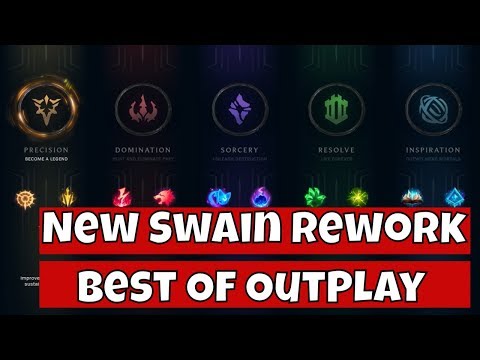 Swain Rework - New Swain Full AP Best Of Montage OutPlay - LoL Swain Rework