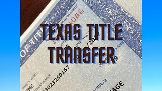 Texas Title transfer -Private Sale