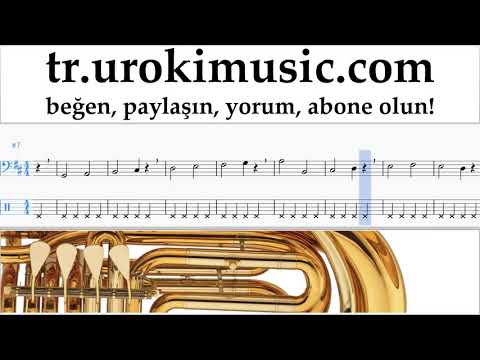 Tuba dersleri Jonas Blue - Mama Notalar Eğitim Bölüm#1 um-i723