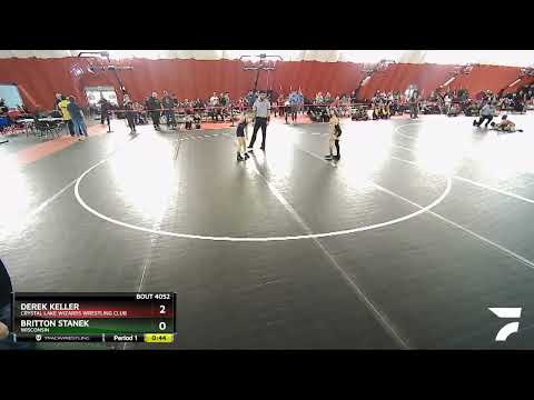 59 Lbs Cons. Round 1 - Derek Keller, Crystal Lake Wizards Wrestling Club Vs Britton Stanek, Wiscon