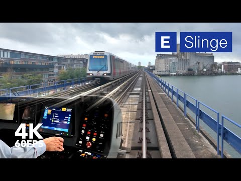 Driving the metro to Rotterdam | 🚈 4K Metro Cabview | RET Line E | Bombardier Flexity Swift RSG3