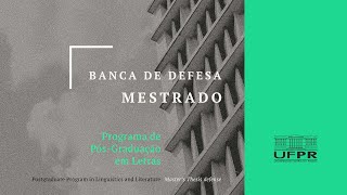 Banca de Mestrado - Graça Juliana Mello Monaris Costa