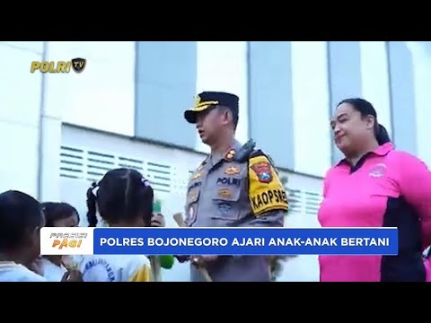 POLRES BOJONEGORO AJARI ANAK ANAK BERTANI
