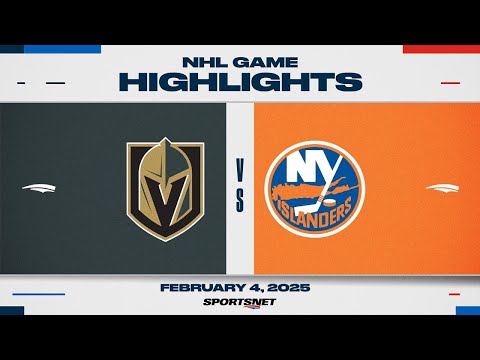 NHL Highlights | Golden Knights vs. Islanders - February 4, 2025