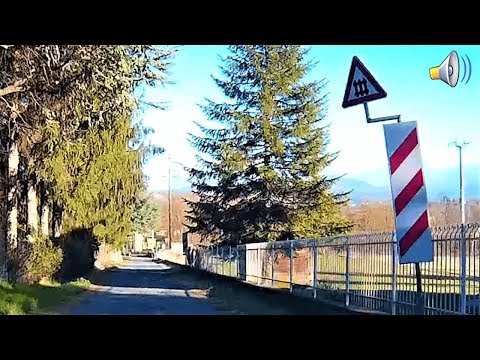 Passaggio a livello Rocca Grimalda (AL) Strada Bruciata # railroad crossing # bahnübergang