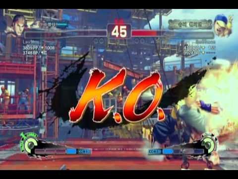 SFIV AE Team Battle 10 - Lau9h(Ryu) VS iim83man(Yun)