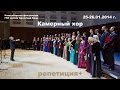 Камерный хор. Репетиция +. 25-26 января 2014 г. Новосибирская филармония ...