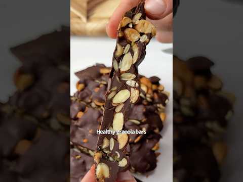 Healthy Homemade Granola Bars 😋🍫🥜