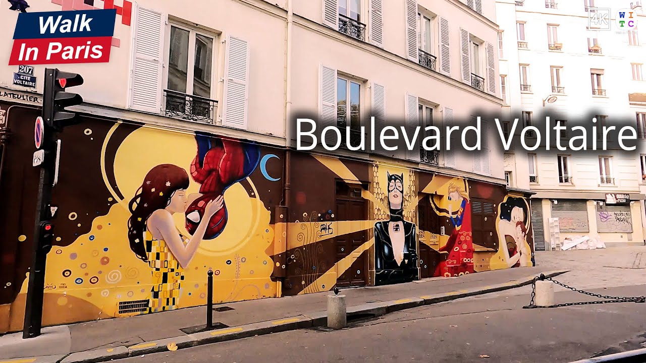 Boulevard Voltaire, from Nation to République, Paris, France