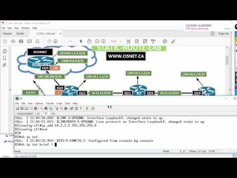 CCNA Static Routing Lab