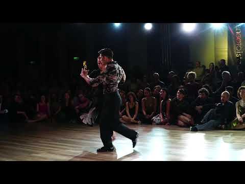  Sara Grdan  and  Ivan Terrazas  are  dancing  to  the  tango  "  La VI llegar  "  by  Osvaldo Pugliese  at  TanGO TO Istanbul  in  2020