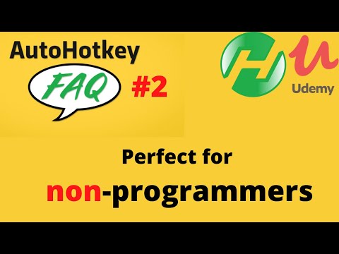 New AutoHotkey Udemy course: FAQ #2 & how to get it for free!