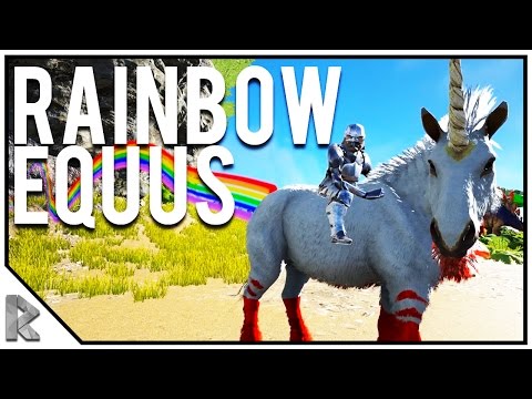 RAINBOW UNICORN EQUUS TAME, GIGA VS TITAN! - Pugnacia Dinos Modded Ark Twitch Server #12
