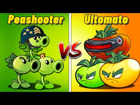 PVZ 2 Team PEA Vs. Team PULT - Who Will Win ? Plant vs Plant.