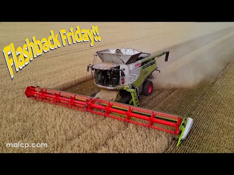 FF #9 Two Claas Lexion 780 TT combines cutting oats from Harvest 2021.