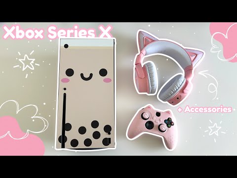 Unboxing The Xbox Series X 💖 Aesthetic Accessories + Cozy Gameplay