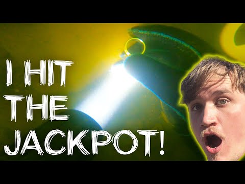 I Hit the Jackpot!! Underwater Metal Detecting Popular White Water Rafting River!!