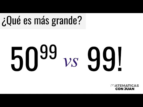 QUÉ ES MAYOR: 50^99 0 99!. Comparación entre cantidades