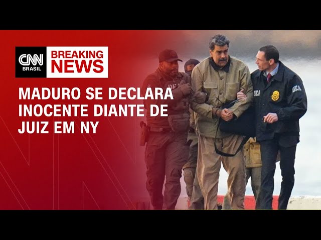 Nicolás Maduro diz ser inocente diante de juiz em Nova York | BASTIDORES CNN