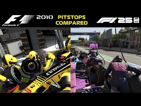 Evolution of Pitstops - Codemasters F1 Game 2010-2025