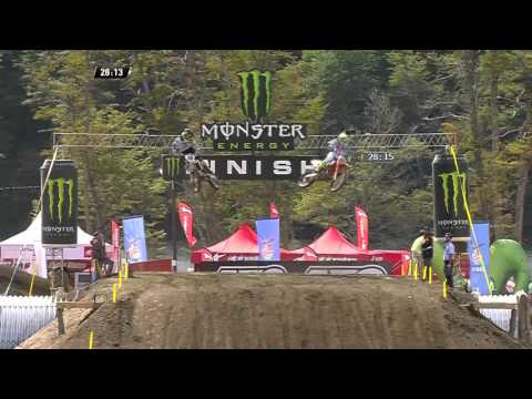 Febvre crash & Nagl & Cairoli battle MXGP of Patagonia Argentina Race 1 2016