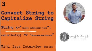 Convert String to Capitalize String in java