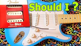 Video thumbnail for Fender Tex-Mex pickups - In a Budget Guitar? by Music Fun with Denny