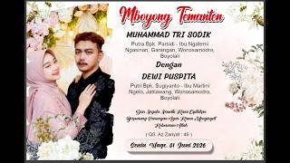 Download lagu Mboyong Temanten : Muhammad Tri Sodik {juragan kayu} & Dewi Pusppita  - 2 juni 2026 mp3