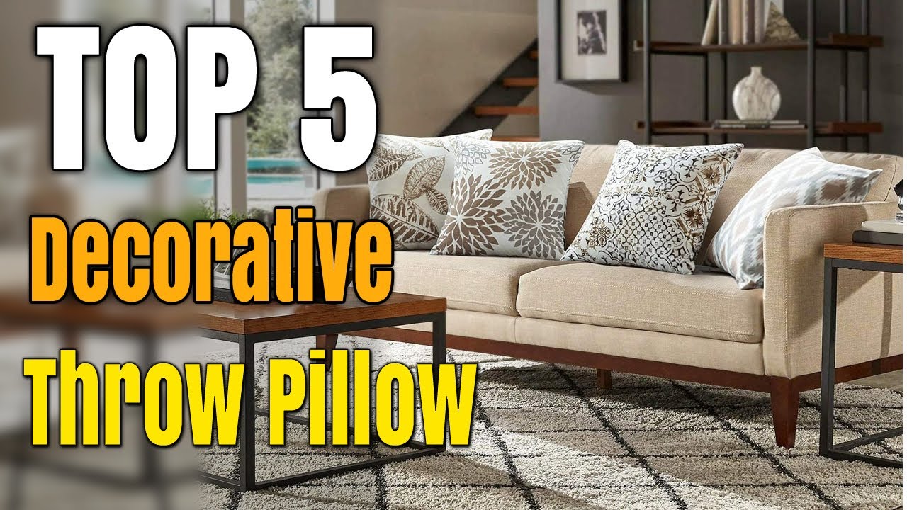Best Decorative Throw Pillows For Couch [Bedroom And Dorm]