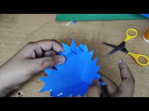 I make paper flower //arts with Niladri// crafting video