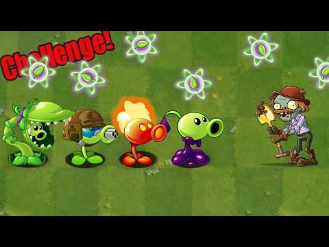 PvZ 2 Challenge - All PEASHOOTERS Plants Vs Excavator Zombie - Who Will Win?