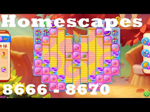 Homescapes Level 8666 - 8670 HD Walkthrough | 3 - match game | gameplay | android | ios | pc | app