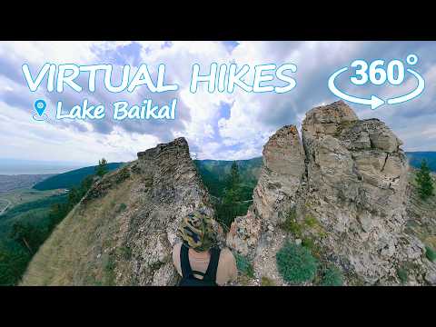 VR 360° Ridge Walk on Maylgar Mountain | Epic Baikal Panoramas | Virtual Hike scenery