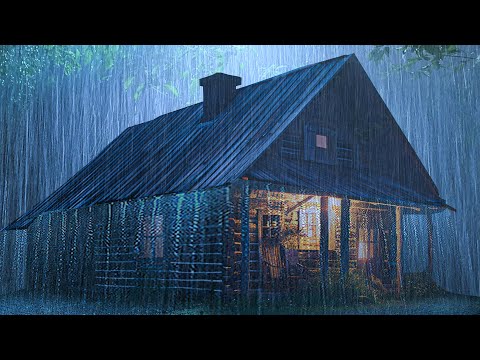 Rain Relaxing on the Roof for deep sleep - Rain for Sleeping, Studying, Healing