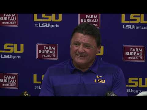 Video: Ed Orgeron's Press Conference Following Wild Win Over Auburn