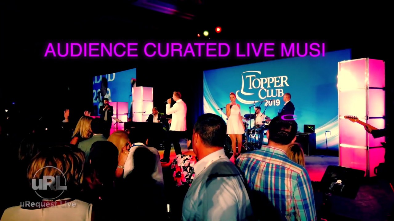 uRequest Live performing at a San Antonio corporate event
