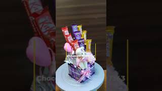 Chocolate bouquet with cute teddy