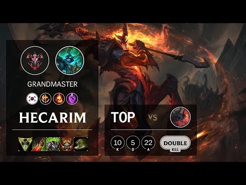 Hecarim Top vs Aatrox - KR Grandmaster Patch 10.7