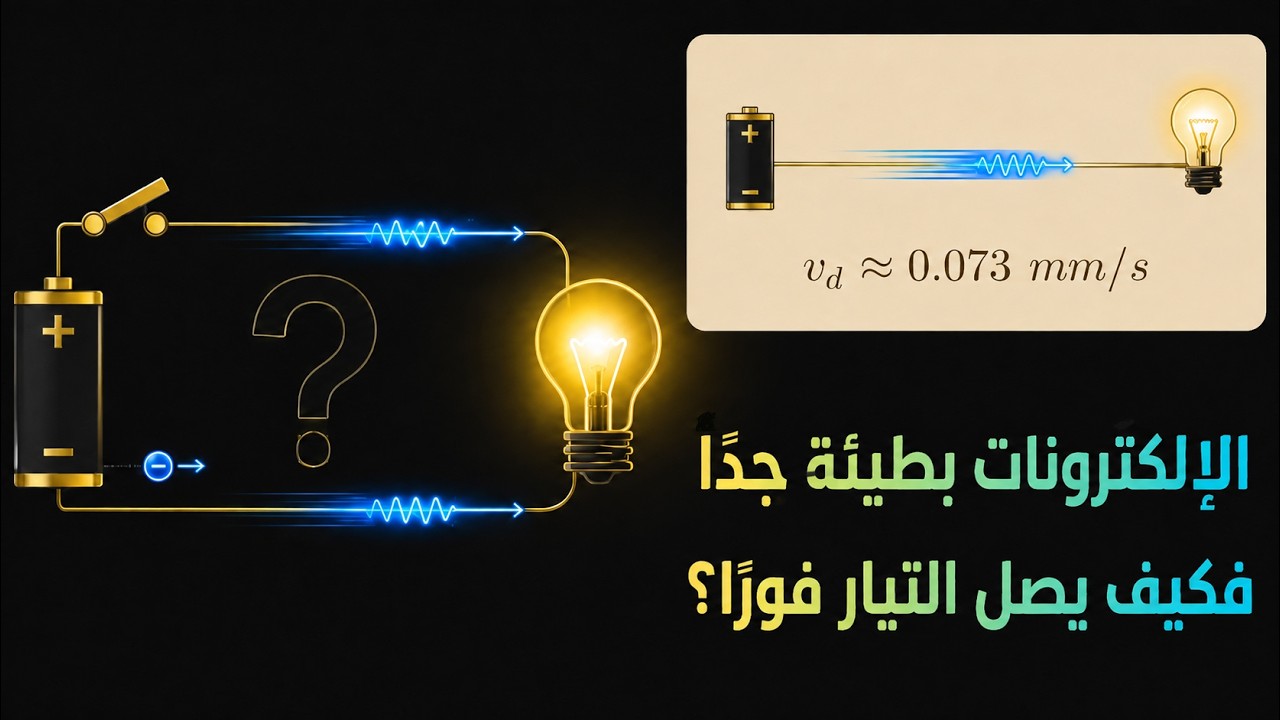 هل تنتقل الكهرباء بسرعة الضوء فعلًا؟⚡️