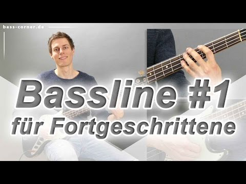 how to play bass guitar for intermediate - bassline #1