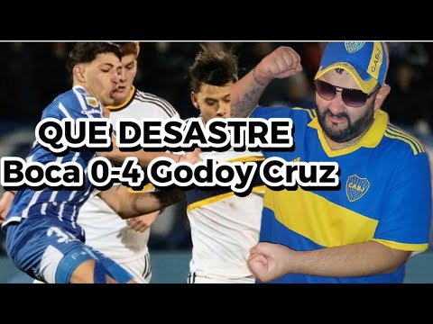 BOCA 0-4 GODOY CRUZ | REACCIÓN DE UN HINCHA | ESTE EQUIPO NO PUEDE JUGAR MAS