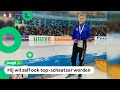Jurgen is blokjeslegger op het NK Schaatsen