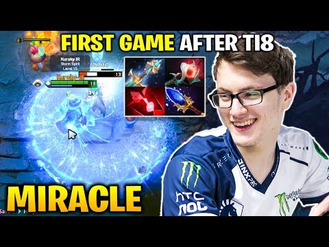 MIRACLE FIRST GAME AFTER TI8 - Storm Spirit 26 Bloodstone Charges