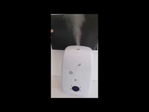 Aquair Alpha luchtbevochtiger 22W en 2,8Liter reservoir van lucht-bevochtigers.nl