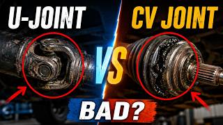 Signs of Bad U Joint vs CV Joint Symptoms (Test & Fix correctly) universal joint vs cv joint