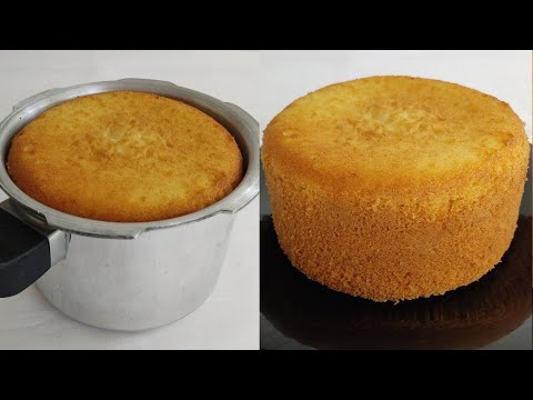 1 Kg Vanilla Sponge Cake In Pressure Cooker/Basic Vanilla Sponge Cake Recipe/Vanilla Sponge Cake👌