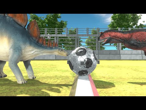 FOOTBALL CARNIVORE DINOSAURS VS. HERBIVORE DINOSAURS -  Animal Revolt Battle Simulator