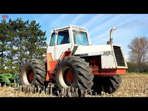 CASE 2470 Traction King Tractor Disking